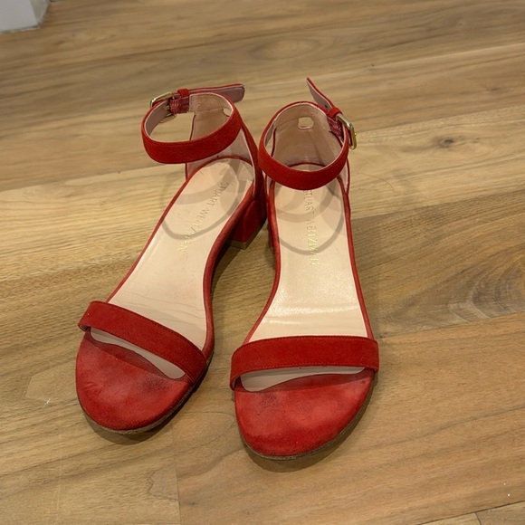 Stuart Weizman 35mm block heel sandals size 6 - Picture 1 of 6